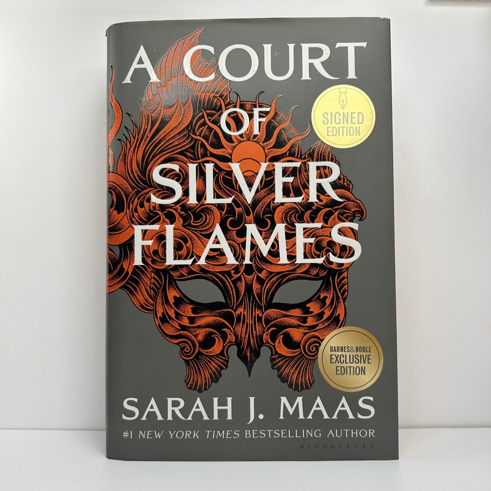 Signed A Court of SIlver Flames 1st Print Hardcover by Sarah J. Maas ACOTAR